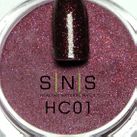 HC01 burgund with small glitter